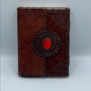 Handmade leather journal